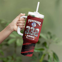85 Years of Tuskegee Airmen Tumbler With Handle 332nd Fighter Group Red Tails - Wonder Print Shop