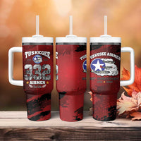 85 Years of Tuskegee Airmen Tumbler With Handle 332nd Fighter Group Red Tails - Wonder Print Shop