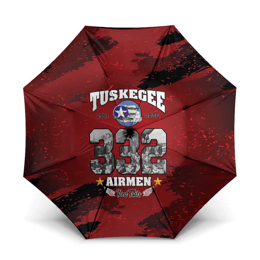 85 Years of Tuskegee Airmen Umbrella 332nd Fighter Group Red Tails - Wonder Print Shop