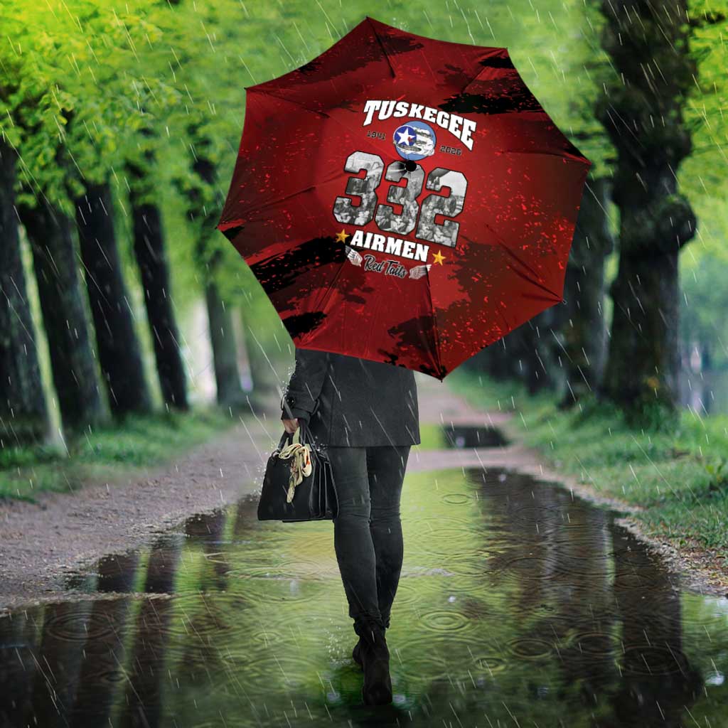 85 Years of Tuskegee Airmen Umbrella 332nd Fighter Group Red Tails - Wonder Print Shop