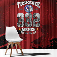 85 Years of Tuskegee Airmen Window Curtain 332nd Fighter Group Red Tails - Wonder Print Shop