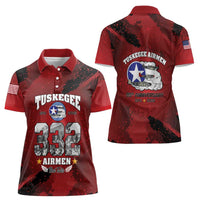 85 Years of Tuskegee Airmen Women Polo Shirt 332nd Fighter Group Red Tails - Wonder Print Shop