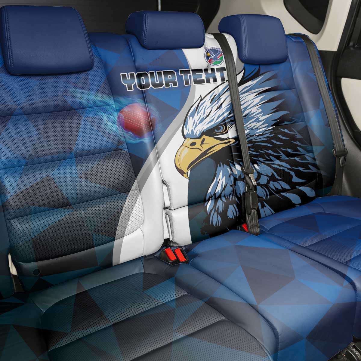 Custom Namibia Cricket Back Car Seat Cover Go Champions