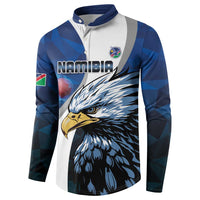Custom Namibia Cricket Button Sweatshirt Go Champions