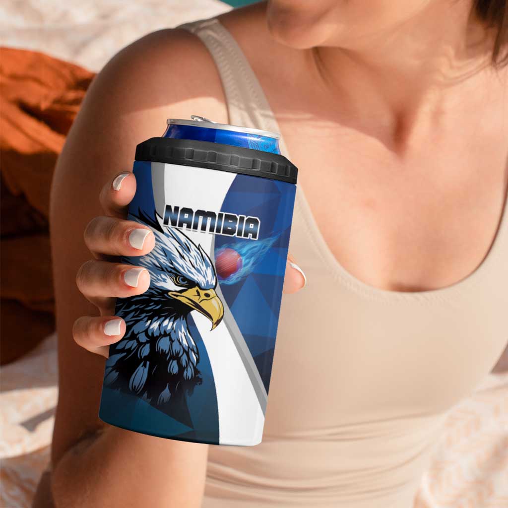 Custom Namibia Cricket 4 in 1 Can Cooler Tumbler Go Champions