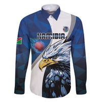 Custom Namibia Cricket Family Matching Long Sleeve Bodycon Dress and Hawaiian Shirt Go Champions