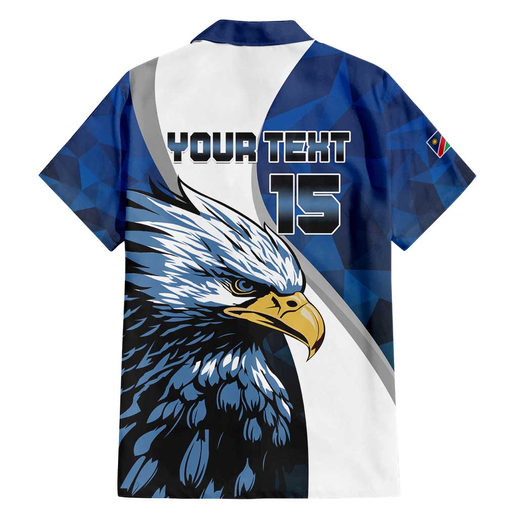 Custom Namibia Cricket Family Matching Off Shoulder Short Dress and Hawaiian Shirt Go Champions