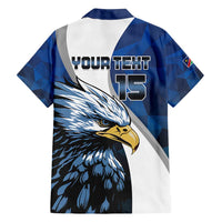 Custom Namibia Cricket Family Matching Off Shoulder Short Dress and Hawaiian Shirt Go Champions