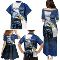 Custom Namibia Cricket Family Matching Puletasi and Hawaiian Shirt Go Champions