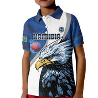 Custom Namibia Cricket Kid Polo Shirt Go Champions