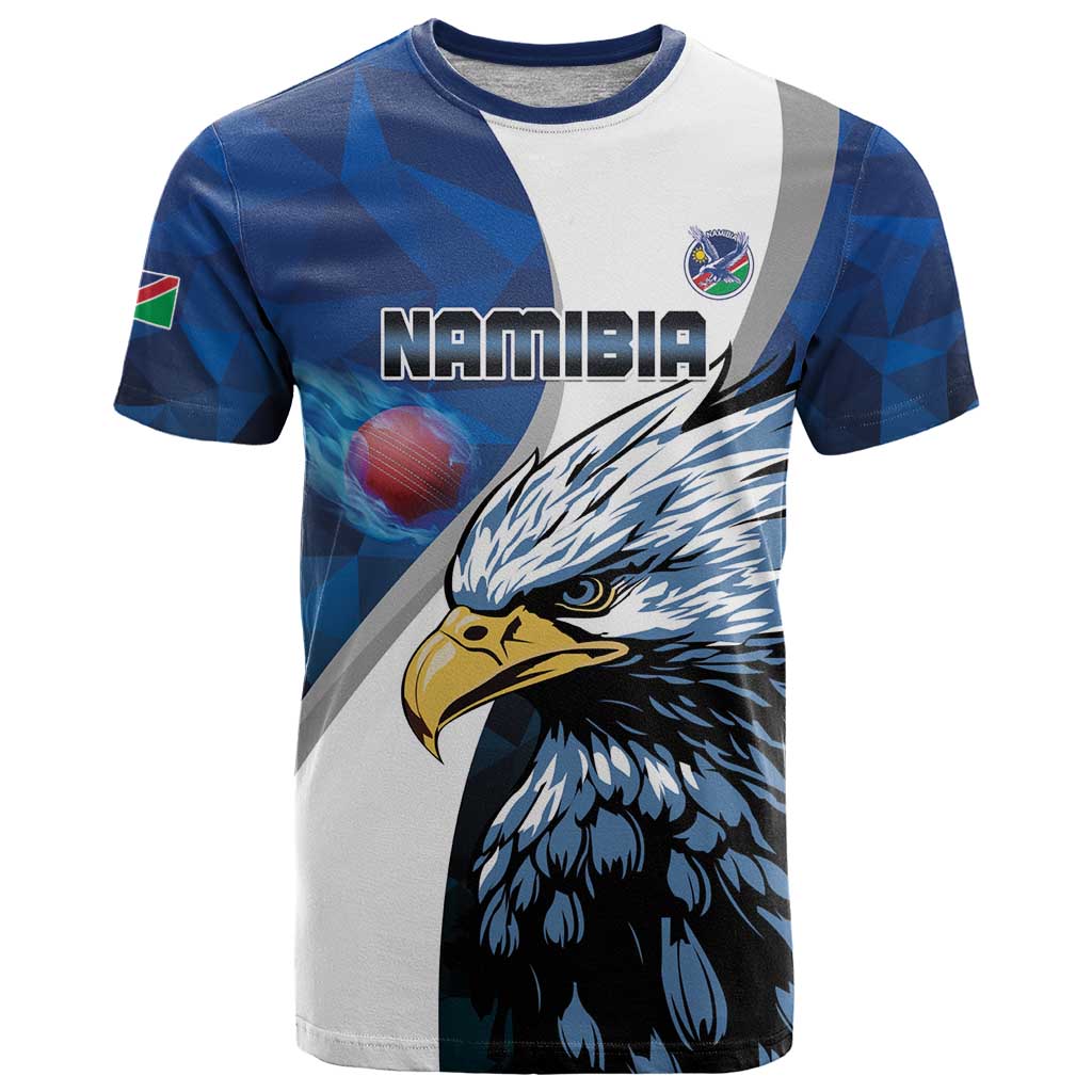 Custom Namibia Cricket T Shirt Go Champions
