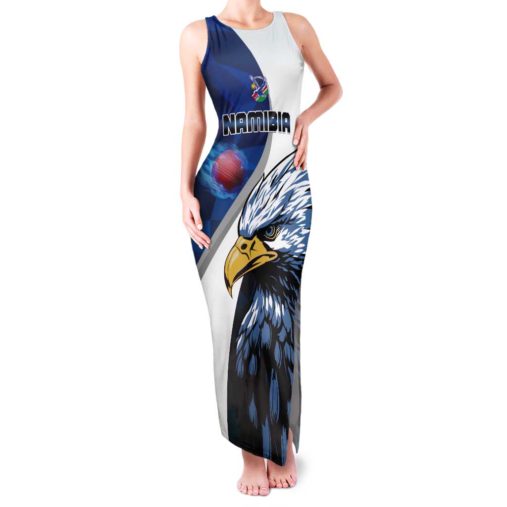 Custom Namibia Cricket Tank Maxi Dress Go Champions