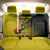Custom Uganda Football Back Car Seat Cover Black Crowned Crane Mix Grunge Style - Yellow Color