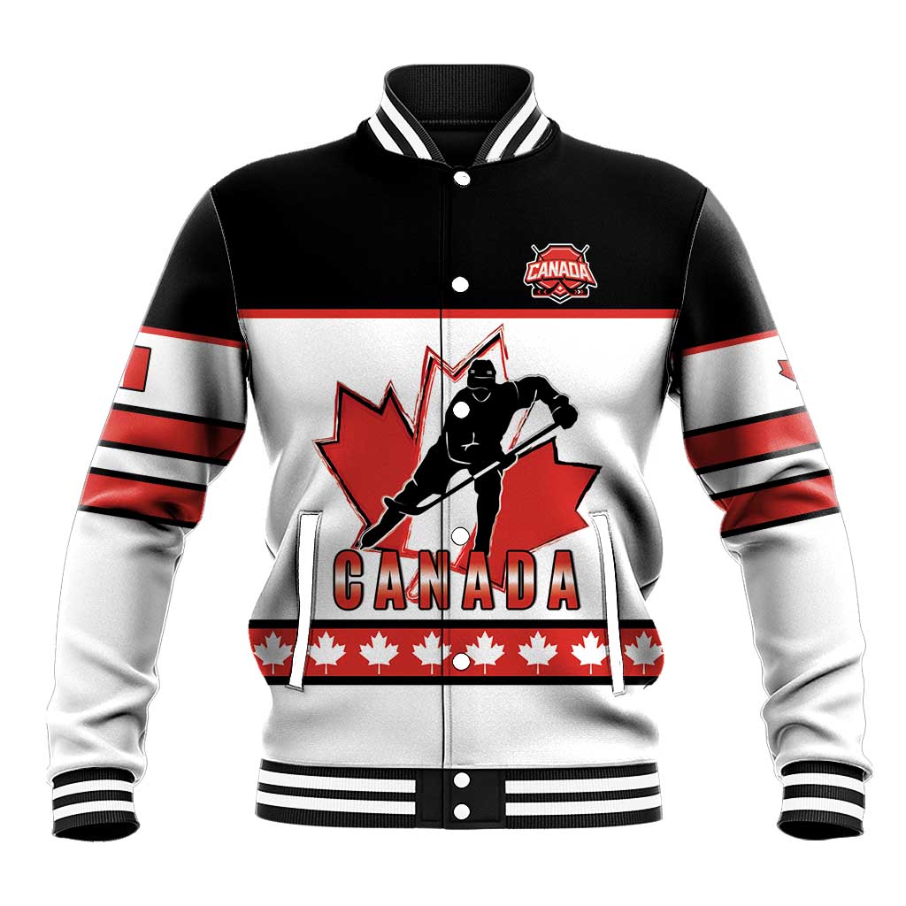 Custom Canada Ice Hockey Baseball Jacket Go Team Canada