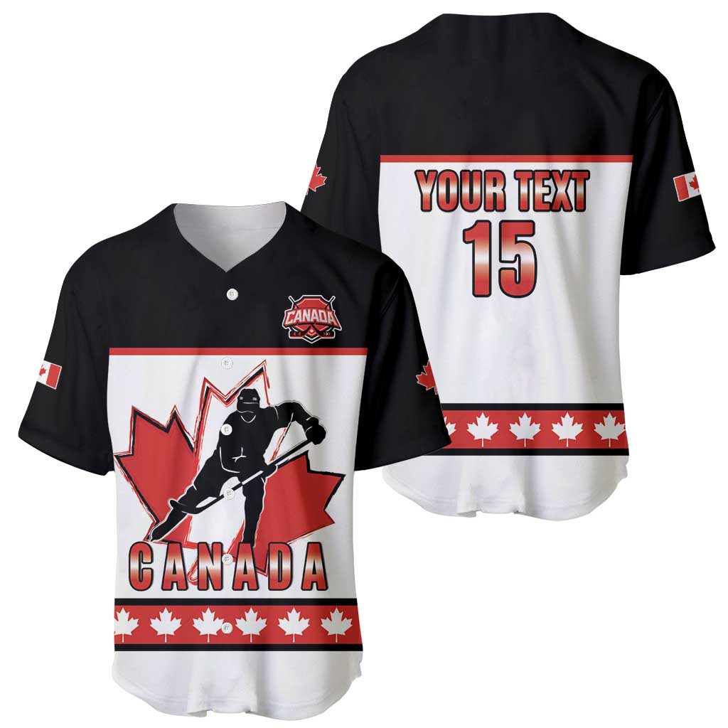 Custom Canada Ice Hockey Baseball Jersey Go Team Canada