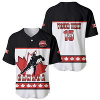 Custom Canada Ice Hockey Baseball Jersey Go Team Canada