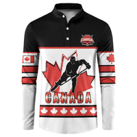 Custom Canada Ice Hockey Button Sweatshirt Go Team Canada