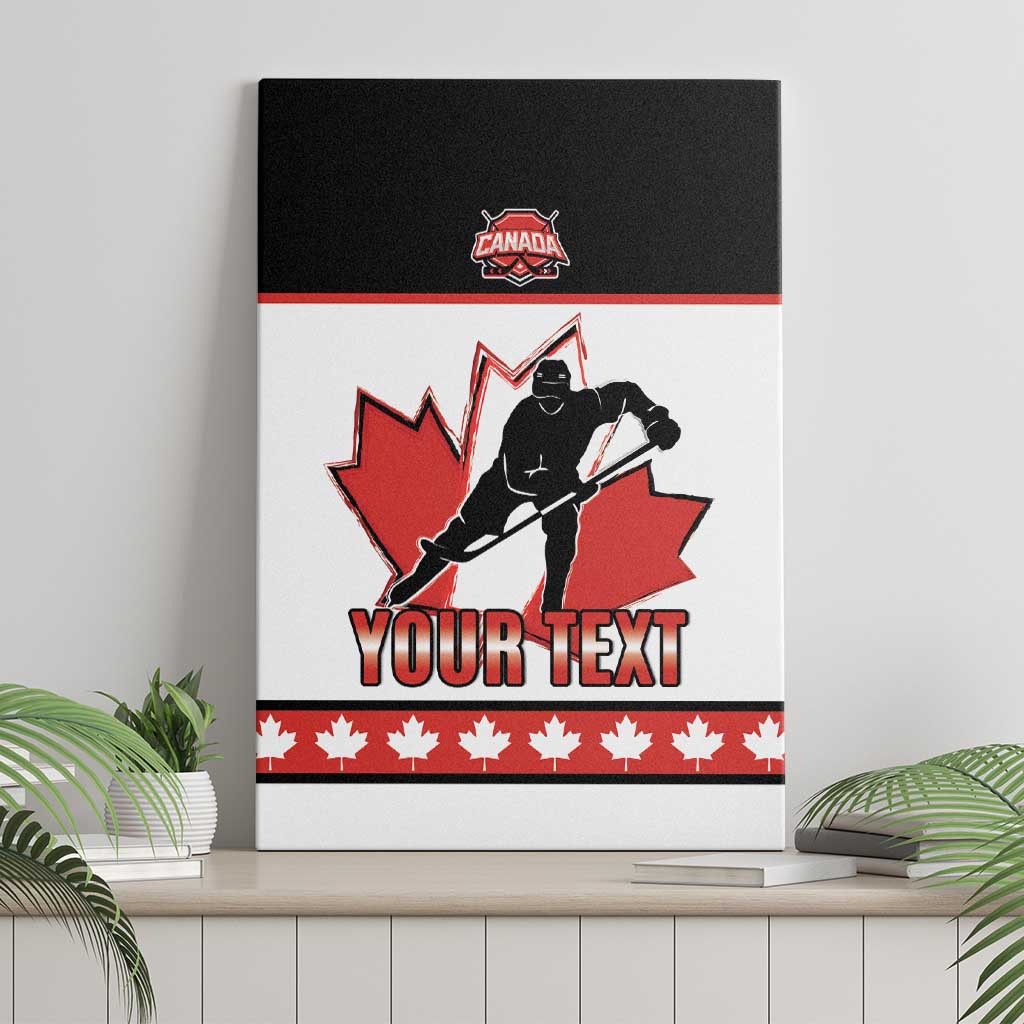 Custom Canada Ice Hockey Canvas Wall Art Go Team Canada