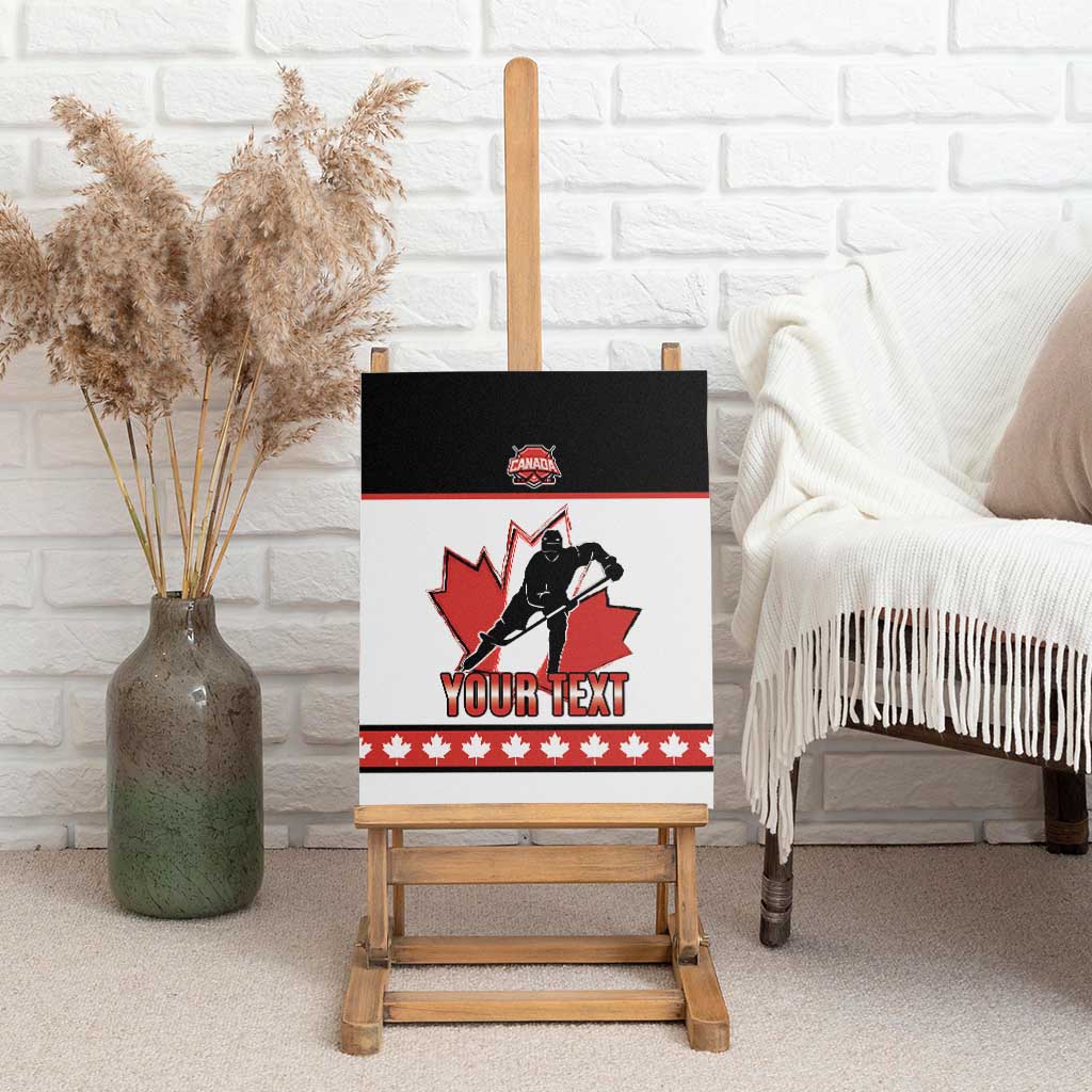Custom Canada Ice Hockey Canvas Wall Art Go Team Canada