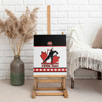 Custom Canada Ice Hockey Canvas Wall Art Go Team Canada