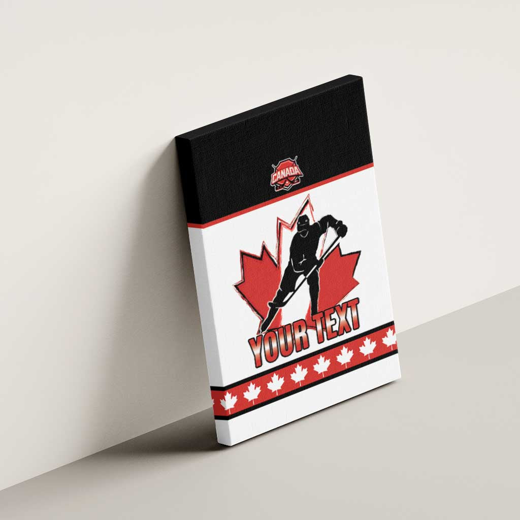 Custom Canada Ice Hockey Canvas Wall Art Go Team Canada