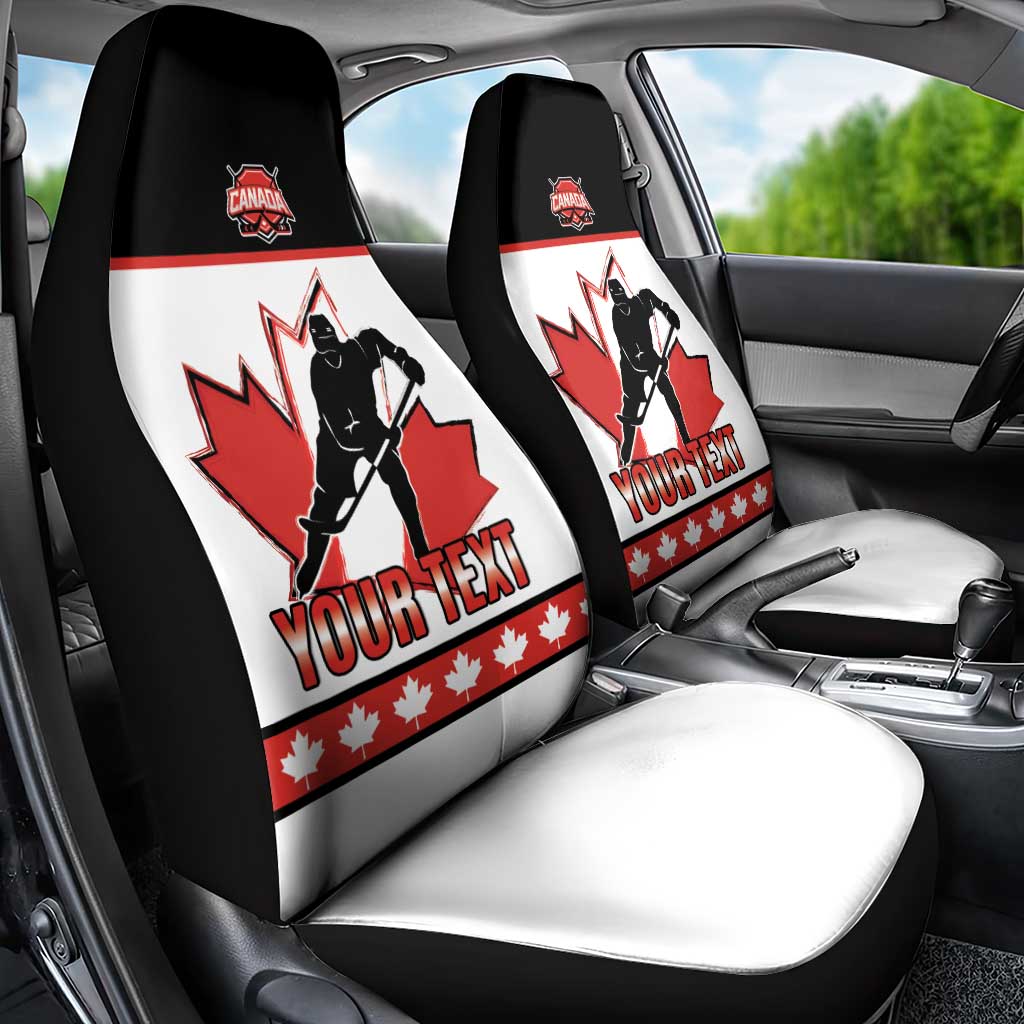 Custom Canada Ice Hockey Car Seat Cover Go Team Canada