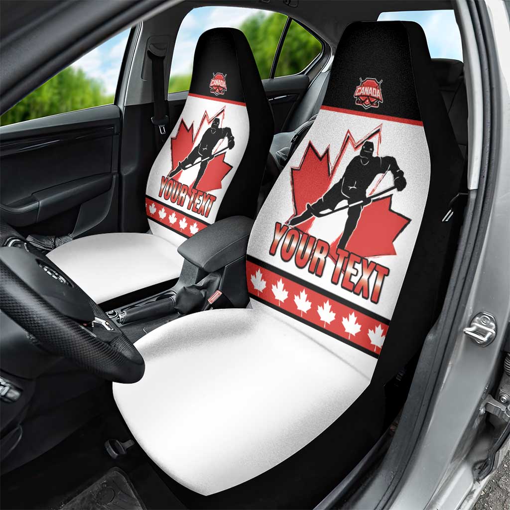Custom Canada Ice Hockey Car Seat Cover Go Team Canada
