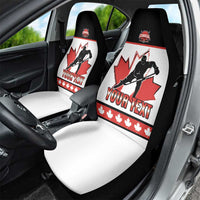 Custom Canada Ice Hockey Car Seat Cover Go Team Canada