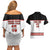Custom Canada Ice Hockey Couples Matching Off Shoulder Short Dress and Hawaiian Shirt Go Team Canada
