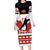 Custom Canada Ice Hockey Family Matching Long Sleeve Bodycon Dress and Hawaiian Shirt Go Team Canada