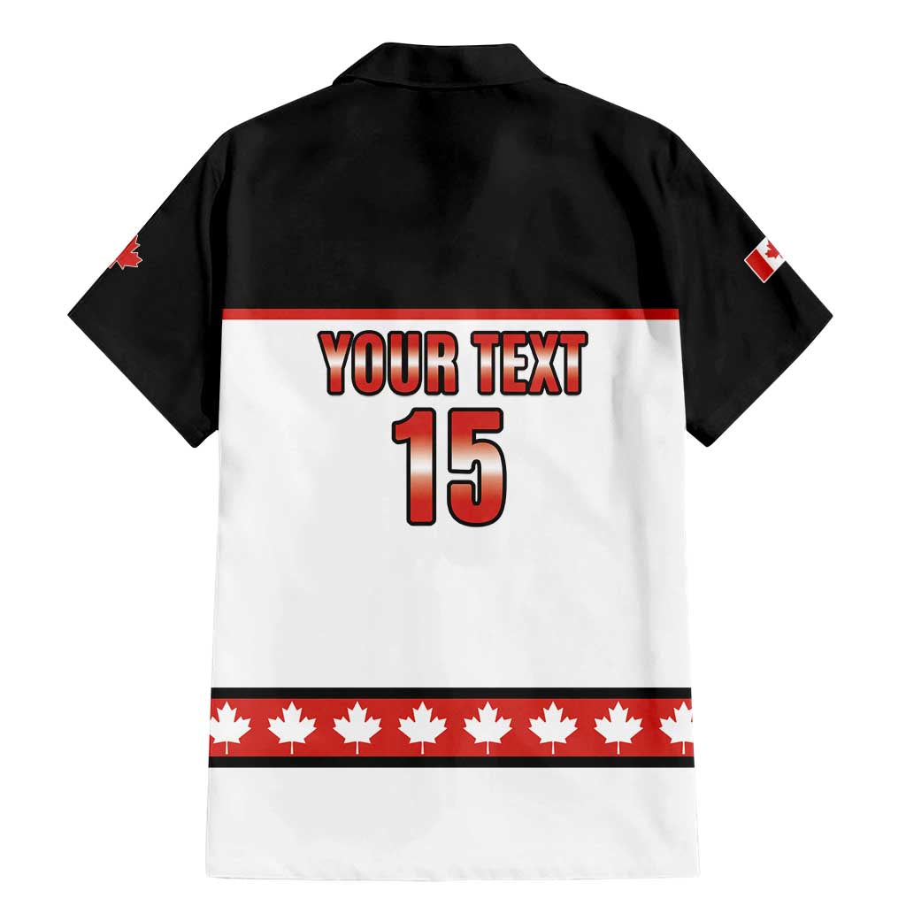 Custom Canada Ice Hockey Family Matching Mermaid Dress and Hawaiian Shirt Go Team Canada