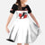 Custom Canada Ice Hockey Family Matching Off The Shoulder Long Sleeve Dress and Hawaiian Shirt Go Team Canada