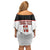 Custom Canada Ice Hockey Family Matching Off Shoulder Short Dress and Hawaiian Shirt Go Team Canada
