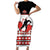 Custom Canada Ice Hockey Family Matching Short Sleeve Bodycon Dress and Hawaiian Shirt Go Team Canada