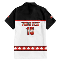 Custom Canada Ice Hockey Family Matching Summer Maxi Dress and Hawaiian Shirt Go Team Canada