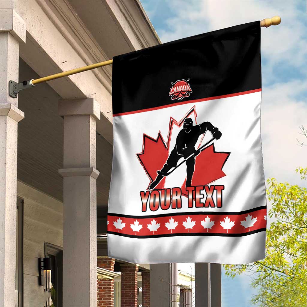 Custom Canada Ice Hockey Garden Flag Go Team Canada