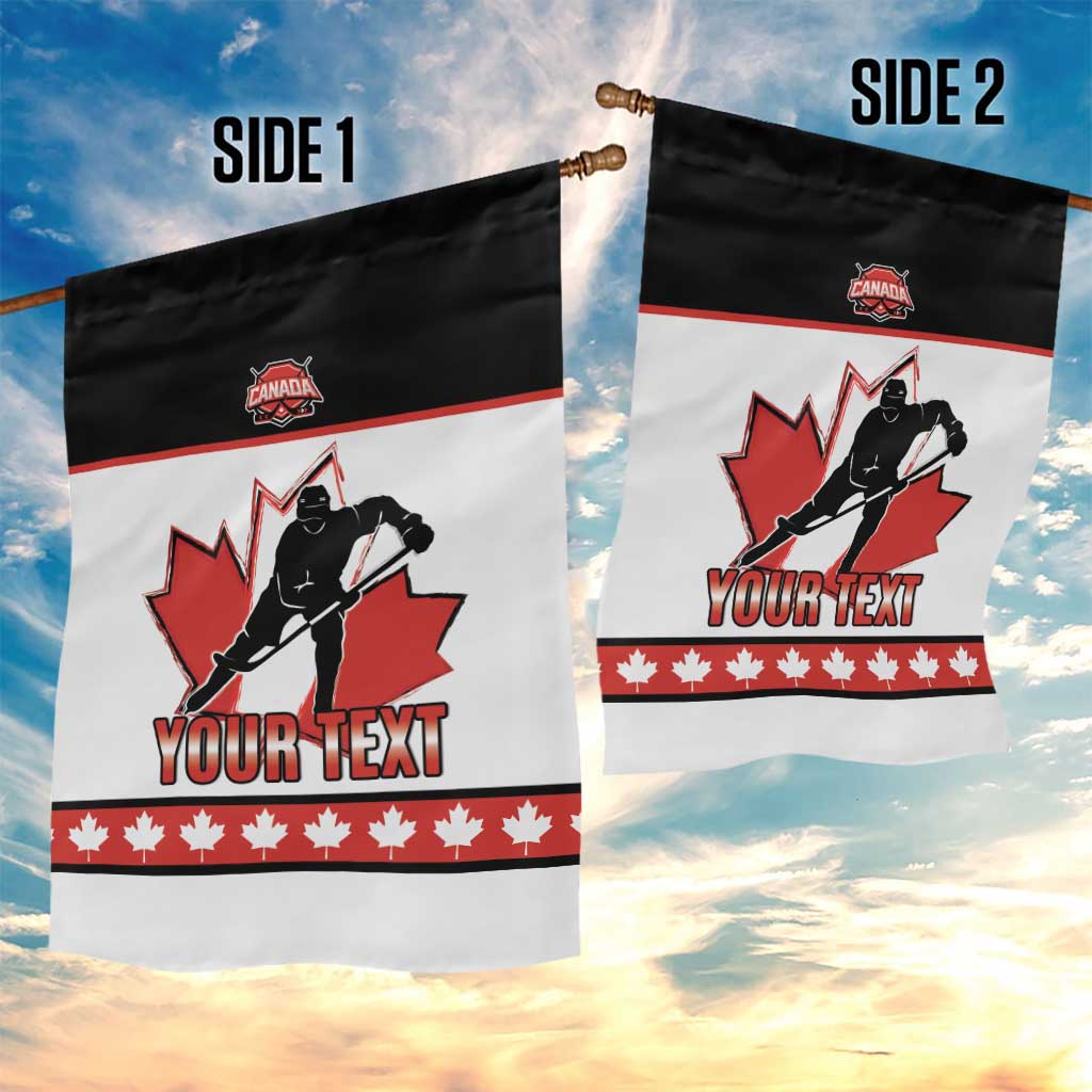Custom Canada Ice Hockey Garden Flag Go Team Canada
