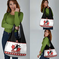 Custom Canada Ice Hockey Grocery Bag Go Team Canada