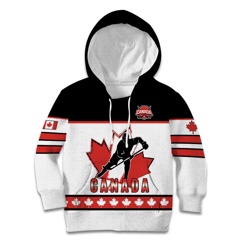 Custom Canada Ice Hockey Kid Hoodie Go Team Canada