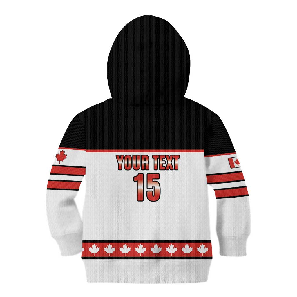 Custom Canada Ice Hockey Kid Hoodie Go Team Canada