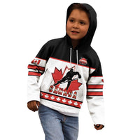Custom Canada Ice Hockey Kid Hoodie Go Team Canada