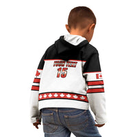 Custom Canada Ice Hockey Kid Hoodie Go Team Canada