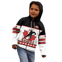 Custom Canada Ice Hockey Kid Hoodie Go Team Canada