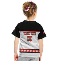 Custom Canada Ice Hockey Kid T Shirt Go Team Canada