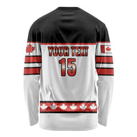 Custom Canada Ice Hockey Long Sleeve Shirt Go Team Canada