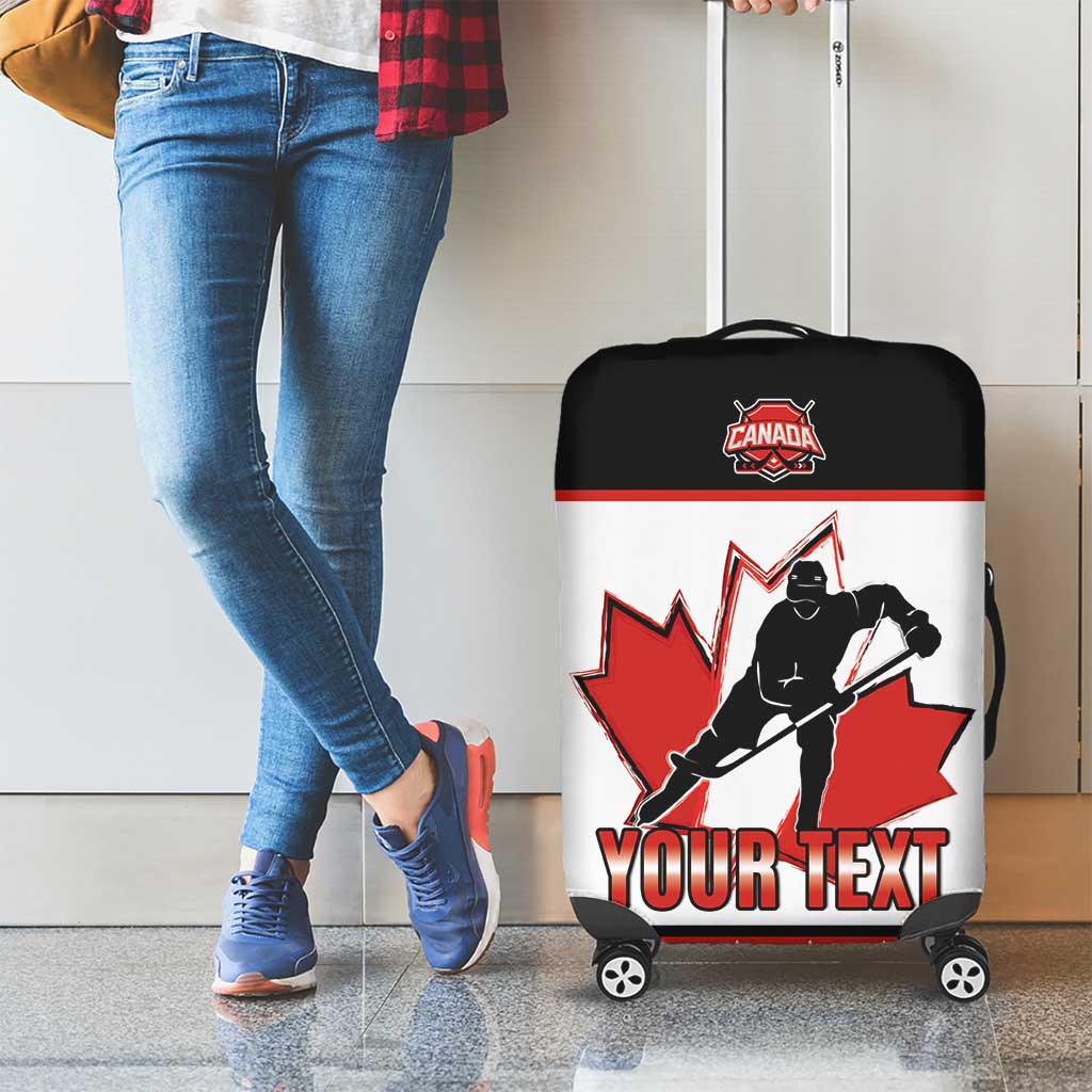 Custom Canada Ice Hockey Luggage Cover Go Team Canada
