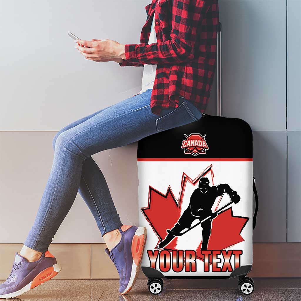 Custom Canada Ice Hockey Luggage Cover Go Team Canada
