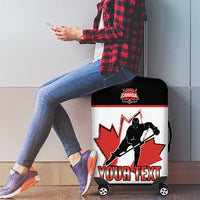 Custom Canada Ice Hockey Luggage Cover Go Team Canada