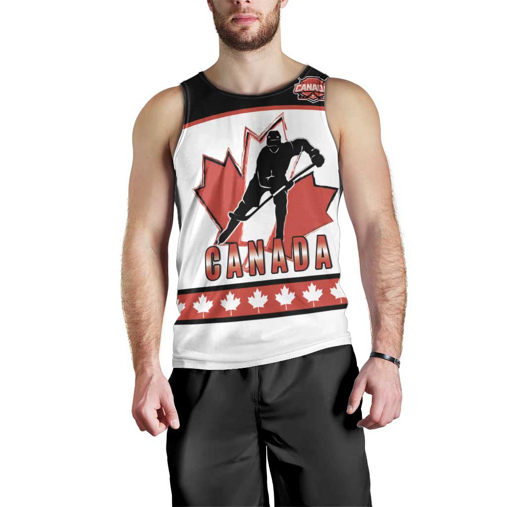 Custom Canada Ice Hockey Men Tank Top Go Team Canada