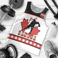 Custom Canada Ice Hockey Men Tank Top Go Team Canada